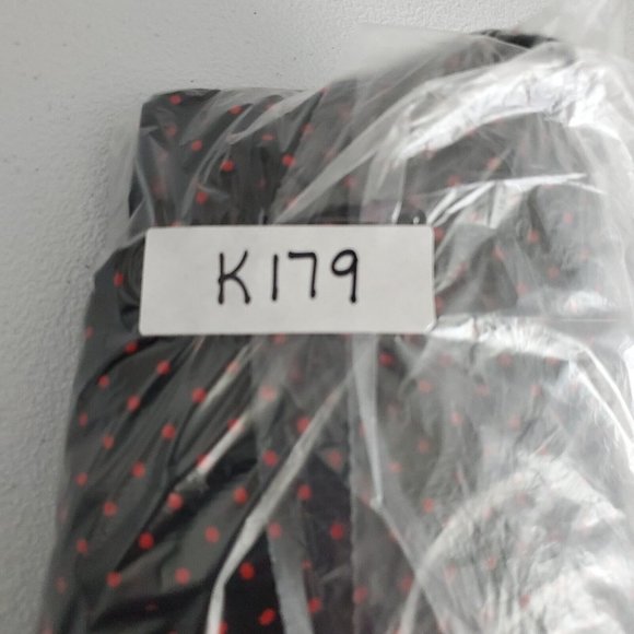 Karl Lagerfeld Womens Black Red Polka Dot Heart Print Dress Size 4 3/4 Sleeve - Picture 12 of 12